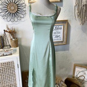 Light green lace dress
